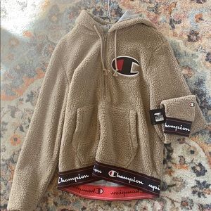 Champion teddy quartet zip hoodie